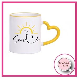 11 oz Mug - heart shaped handle